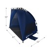 Leisure Sports Leisure Sports Pop-up Beach Tent Sun Shelter, Blue 758927CXT